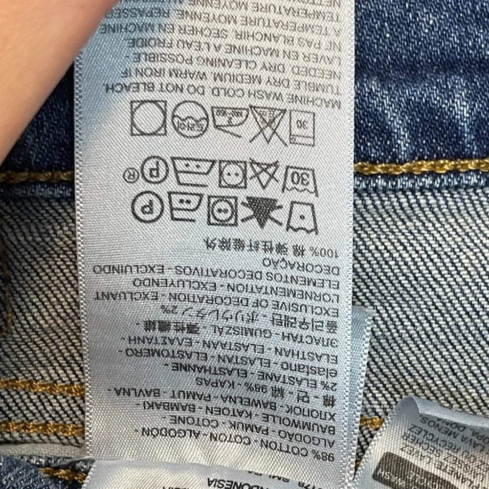 Levis 505 Men Regular Straight Dark Wash Jean 38x30 Casual Classic Basic Stretch